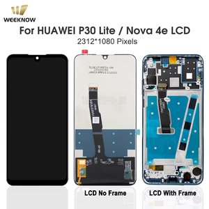 Écran LCD OEM en gros d'usine pour <span class=keywords><strong>Huawei</strong></span> <span class=keywords><strong>P30</strong></span> Lite / Nova 4e (RAM 6G / Version Haute) avec numériseur et châssis complet, garantie 1 an - Product Image 2