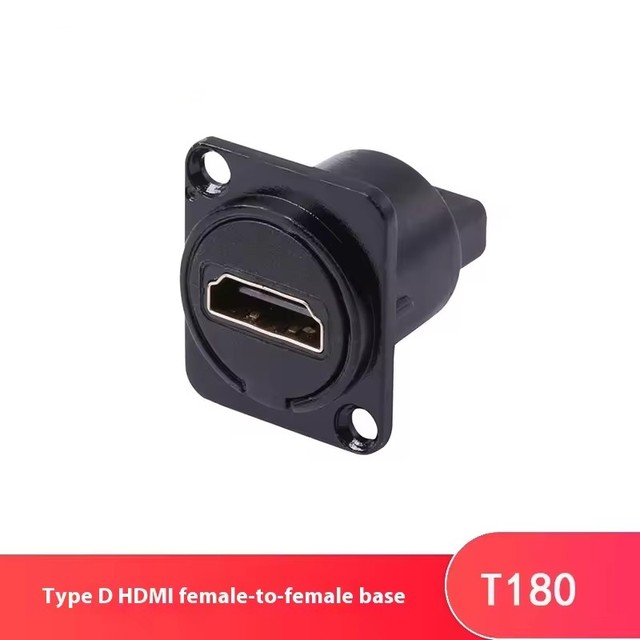 ABCCABLS T180 D-Size HDMI Female to Female Panel Mount Base - Stage AV Equipment Connector