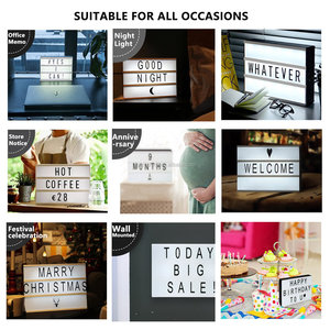 Nhà Máy A5 Kích thước điện ảnh LED hộp Đèn Điện Ảnh <span class=keywords><strong>lightbox</strong></span> với chữ cái - Product Image 5