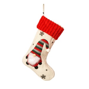 Meilleures ventes : Décoration de Noël en forme de chaussette, Rudolph sans visage en peluche, sac cadeau de Noël, ornements à suspendre pour sapin de Noël - Product Image 6