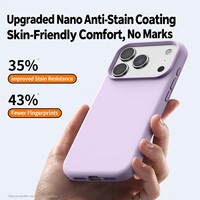 Coque de téléphone en silicone liquide en gros pour iPhone 18 17 16 15 Pro Max, toucher doux, antichoc, protection de l'appareil photo, étui mobile