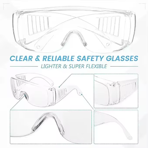 Gafas de Seguridad de Alta Definición, Antiarañazos, Antisalpicaduras, Resistentes al Viento, Montura de PC, Lentes de Protección Ocular - Product Image 4