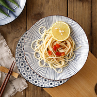 En gros 6 "Style Japonais Machine Impression Petite Assiette Creuse En Céramique