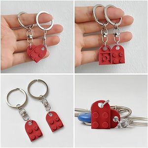 Llavero de Corazón de Ladrillo a Juego para Parejas, 2 Piezas, Llaveros de Corazón para Mejores Amigos, Llavero para el Día de San Valentín o Cumpleaños - Product Image 6