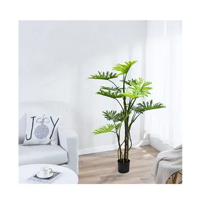 Tanaman topiary buatan pohon bonsai, tanaman palsu dalam atau luar ruangan, tanaman hijau buatan, pohon bonsai