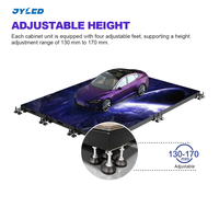 Écran LED de sol immersif IP65 étanche avec capteur intelligent, assemblage rapide, maintenance frontale, affichage OEM ODM, robuste 2000kg