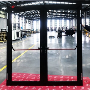 Porte en verre de sécurité intelligente avec <span class=keywords><strong>alarme</strong></span>, résistante aux impacts, aux ouragans, au feu et aux perturbations, en aluminium extérieur personnalisable - Product Image 3