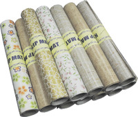 Tapis de préhension en mousse de PVC, adapté aux étagères, doublure de tiroir, plusieurs couleurs et tailles disponibles