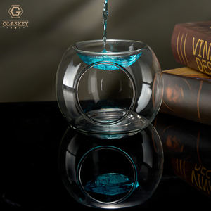 ที่อุ่นเทียนแก้วแบบมีสไตล์ที่จุดเทียนหอมที่จุดเทียนทีไลท์เครื่องพ่นน้ำมันหอมระเหยและเครื่องละลายขี้ผึ้ง - Product Image 5