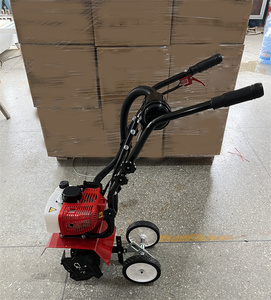 Mini Tiller <b>Cultivator</b> 52cc 2 Stroke Gas Powered Adjustable Forward Rotating Tines Garden Lawn Digging - Product Image 4