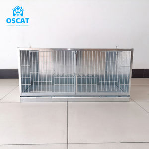 Jaulas y jaulas para perros apilables sin OSCAT, jaula de transporte para perros grande XXL grande de acero inoxidable, jaula para perreras de Metal - Product Image 6