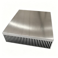 Dissipateur thermique en aluminium haute puissance 120(L)*36(H)*130(P)mm pour onduleur IGBT avec ailettes de refroidissement denses
