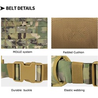 Ceinture tactique multifonctionnelle robuste et respirante pour l'extérieur, à dégagement rapide et réglable, pour usage intensif (vente en gros)