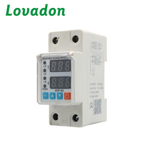 Vente flash : Relais magnétique de protection contre les surtensions réglable 63A 140V-300VDC, usage domestique, monophasé, courant alternatif - Product Image 1