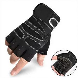 Guantes de Ciclismo de Medio Dedo, Antideslizantes, con Almohadilla de Gel, Transpirables, de Cuero/Neopreno, con Correa de Muñeca Ajustable, Unisex, para Motocicleta, MTB, Montaña - Product Image 1