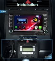 Reproductor de DVD Estéreo para Auto Erisin ES6635V con Android 14 para VW Passat, Seat, Skoda, CarPlay Inalámbrico, Radio Auto, DSP, Multimedia 4G