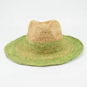 Шляпа из рафии Женская/Мужская, Соломенная Панама в стиле кэжуал, для пляжа, путешествий, летняя, 2023