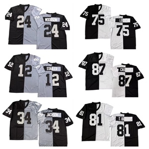 <span class=keywords><strong>Maillot</strong></span> de football américain <span class=keywords><strong>vintage</strong></span> pour homme, style cousu, Jim Otto Stabler, Jim Plunkett, Charles Woodson, Fred Biletnikoff, livraison rapide - Product Image 1