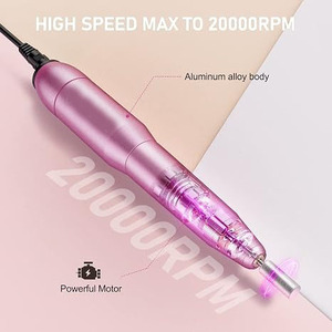 Machine à ongles sans fil électrique pour manucure et pédicure avec brosses et bandes abrasives pour usage en salon - Product Image 3