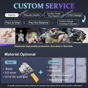 Ensemble de lettres personnalisées avec des personnages de dessins animés, <span class=keywords><strong>Grilz</strong></span> dentaires, plaqué or, argent S925, Moissanite VVS, bijoux Hip Hop - Product Image 6