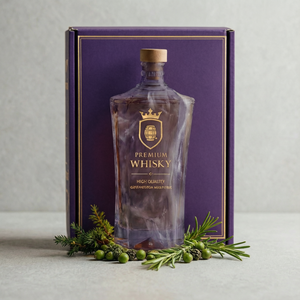 Bouteille de luxe 500 ml en verre super flint avec base lourde et bouchon en liège, vide, pour spiritueux, liqueur, whisky, vodka, brandy, <span class=keywords><strong>gin</strong></span>, vente en gros personnalisée, directement de l'usine - Product Image 4
