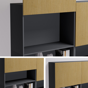 Vertical Lifting Sliding Door Hardware Cabinet Wall Cabinet Single Door Movement Suspension Rise Arbitrary Stop Accessories - Product Image 1