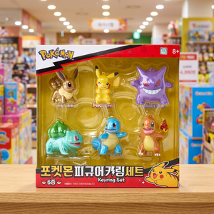 Set de Llaveros de Plástico Coreanos con Figuras de Pokémon, 6 Tipos, Llavero de Anime para Niños, Colgante Coleccionable para Bolsos, Mini Figura - Product Image 3