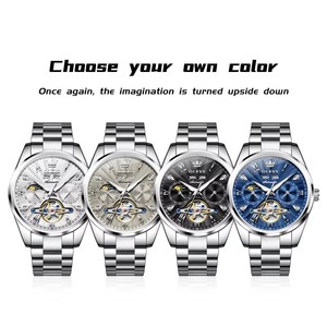 Montre automatique mécanique pour homme 7028, cadran tourbillon, multifonctionnelle, date, étanche, lumineuse - Product Image 6