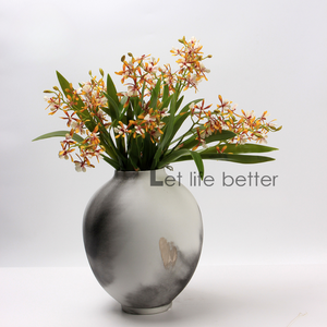 Orchidée artificielle <span class=keywords><strong>Vanda</strong></span> en gros, 2 tiges, feuilles de Cymbidium, toucher réel, pour décoration de mariage et de table à domicile - Product Image 4