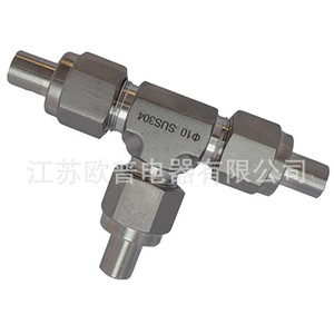 Conector en T soldado SUS304 para tubería de instrumentos, acero inoxidable 10 - Product Image 2