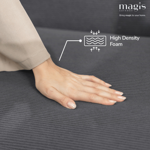 Sofá Moderno de Tela Personalizado, de Corduroy, para Apartamentos Pequeños, de 3 Plazas, con Esponja Completa, Estilo Influencer - Product Image 3