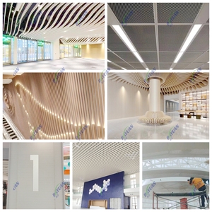 เพดานอลูมิเนียมแบบอัดขึ้นรูปสำหรับวัสดุฝ้าเพดานแบบยืดได้สีขาวสำหรับใช้ในสำนักงาน - Product Image 2