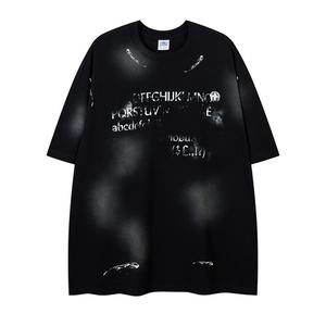 Pantalones Cortos Deportivos de Hombre, Estilo Hip Hop, Holgados, de Secado Rápido, Transpirables, de Punto 100% Algodón, con Serigrafía Desgastada Personalizada de Fábrica - Product Image 3