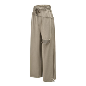 2022 nuovo arrivo a vita alta abbigliamento sportivo pantaloni di colore solido <span class=keywords><strong>allenamento</strong></span> all'aperto pantaloni strappati abbigliamento da <span class=keywords><strong>palestra</strong></span> pantaloni da donna - Product Image 6