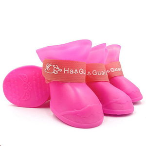 Waterproof Moisture-proof and <strong>Antibacterial</strong> Not Easy to Break Pet <strong>Silicone</strong> Baby Dog Shoes - Product Image 1