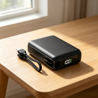 Nouvelle tendance OEM, nouvelle conception portable, batterie externe de 10000 mAh avec câble de charge amovible, charge rapide PD22.5 pour téléphone