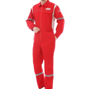 Мужская рабочая одежда для сварщика, красная арамидная огнестойкая функциональная интегрированная многофункциональная одежда для улицы