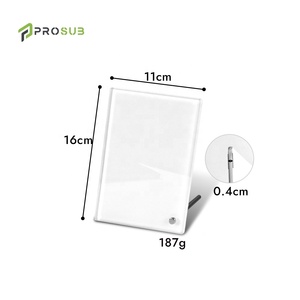 Prosub Wholesale DIY Printing Blank Sublimation Glass Photo <strong>Frame</strong> With Alloy Stand <strong>Crystal</strong> Picture <strong>Frame</strong> - Product Image 6
