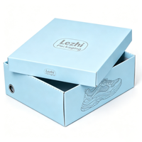 Boîte d'emballage en papier pour chaussures écologiques et recyclables avec logo personnalisé, pour cadeaux, chaussures, vêtements, rangement, avec couvercle et base personnalisés