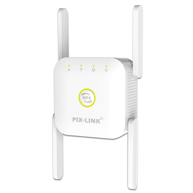 PIX-LINK WR24T WiFi Repeater Wireless Wifi Extender 300Mbps Wi-Fi Amplifier 802.11N Long Range Wi Fi Signal Booster 2.4G Wifi