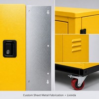 Boîtier de distribution d'énergie extérieur IP54 600x800x300mm en acier, armoire électrique temporaire étanche pour chantier de construction OEM