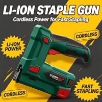Agrafeuse pneumatique professionnelle industrielle rechargeable au lithium-ion, pistolet agrafeur électrique portable