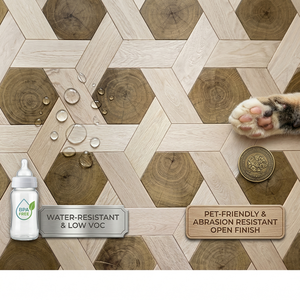 <span class=keywords><strong>Parquet</strong></span> en bois d'ingénierie pour salon moderne d'hôtel et villa, 15 mm, chêne blanc, finition ouverte, impression noyer - Product Image 4
