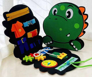 Tableau d'activités <span class=keywords><strong>pour</strong></span> apprendre à s'habiller et à nouer les lacets, avec sac de rangement, jouet éducatif <span class=keywords><strong>pour</strong></span> enfants, développement de la motricité fine et aide pédagogique <span class=keywords><strong>pour</strong></span> la vie quotidienne - Product Image 1