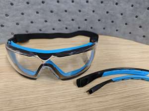 نظارات أمان رياضية بتغطية كاملة مضادة للخدش نظارات معتمدة EN166 للعمل وركوب الدراجات للرجال والنساء قابلة للفصل معبد مضاد للضباب - Product Image 2