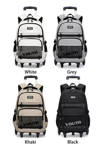 Mochila Escolar con Ruedas Desmontable para Estudiantes de Primaria y Secundaria, Mochila con Ruedas para Adolescentes, Niños y Niñas, Informal, de Gran Capacidad - Product Image 4