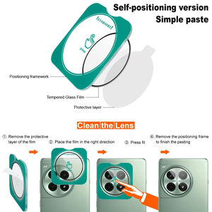 Protectores de cámara Cubierta de lente de vidrio templado Instalación de localizador Pegamento completo Protector de lente de cámara para OnePlus 13 1 + 13 One <span class=keywords><strong>Plus</strong></span> 13 - Product Image 3