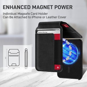 MagSafe Side Pop Out Magnetic Card Holder Ultra Thin <b>RFID</b> Flip <b>Wallet</b> <b>For</b> <b>Men</b> Everyday Use Black 5 Inch - Product Image 3