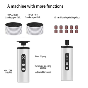 2 ב 1 פדיקור עור נייד מתים 9 מהירויות מקדחה מכונת כף רגל חשמלית מקצועית <span class=keywords><strong>remover</strong></span> <span class=keywords><strong>callus</strong></span> <span class=keywords><strong>remover</strong></span> - Product Image 3