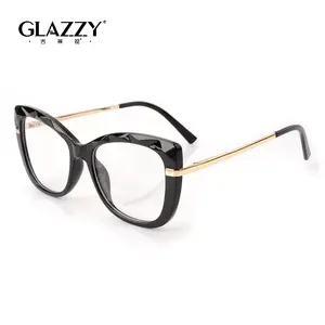 Glazzy New Progressive Eyeglasses Anti Blue Light Blocking Optical Frame Fashion Designer Computer Glasses for Men Women